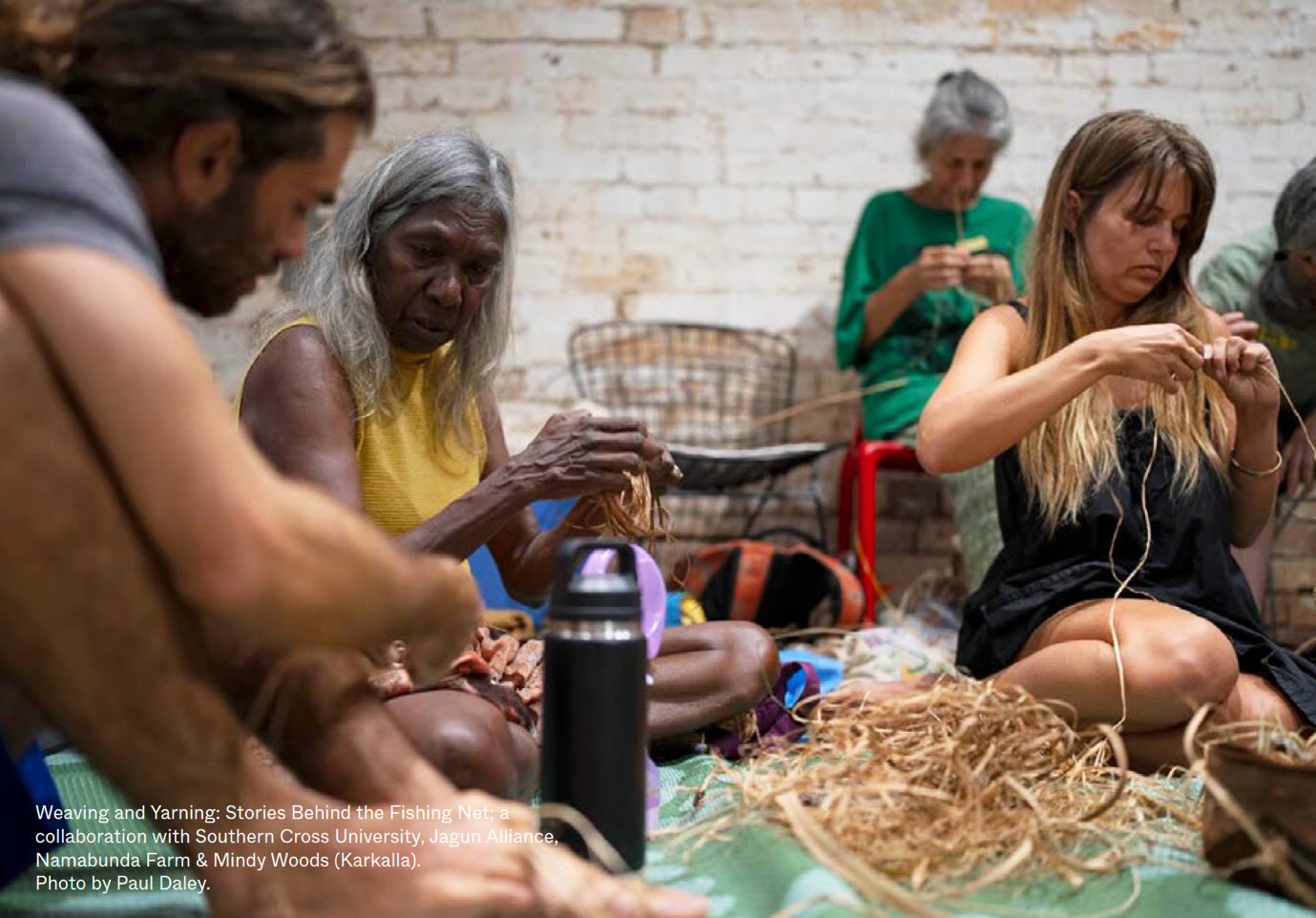 A group of people sitting on the floor

AI-generated content may be incorrect.